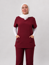 Rosaline Burgundy Female Cut