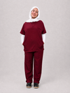 Rosaline Burgundy Half Collar