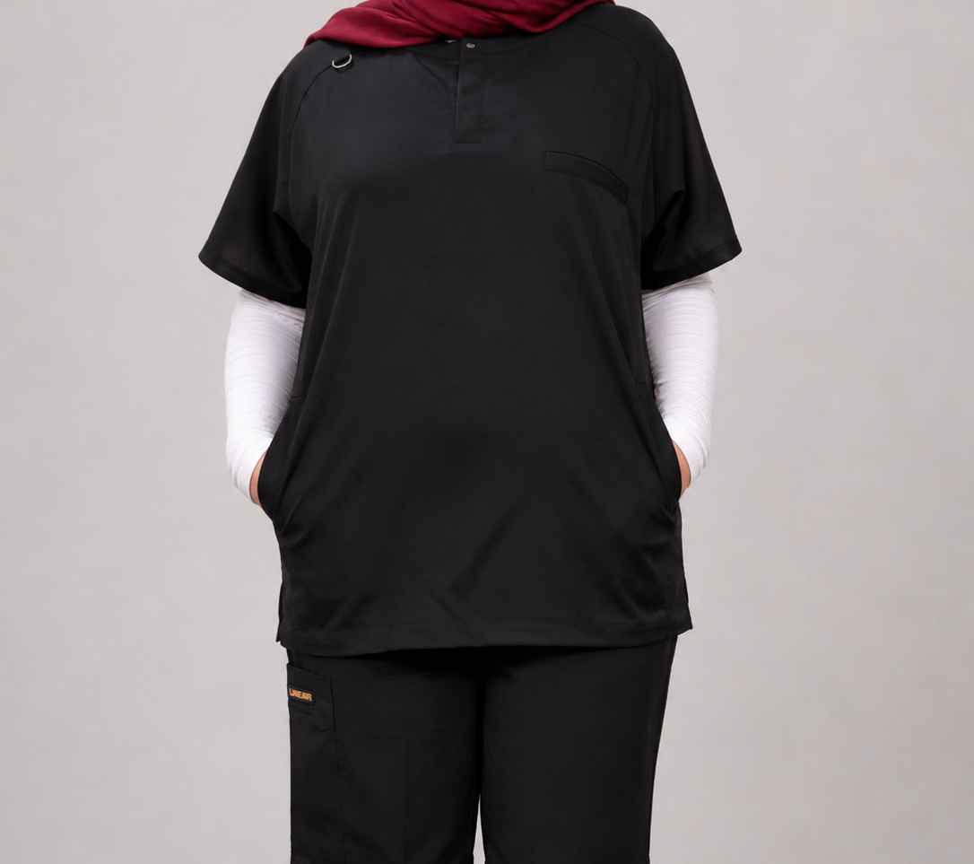 Rosaline Black Half Collar