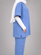 Royal V-Neck Unisex Scrub - Sky Blue