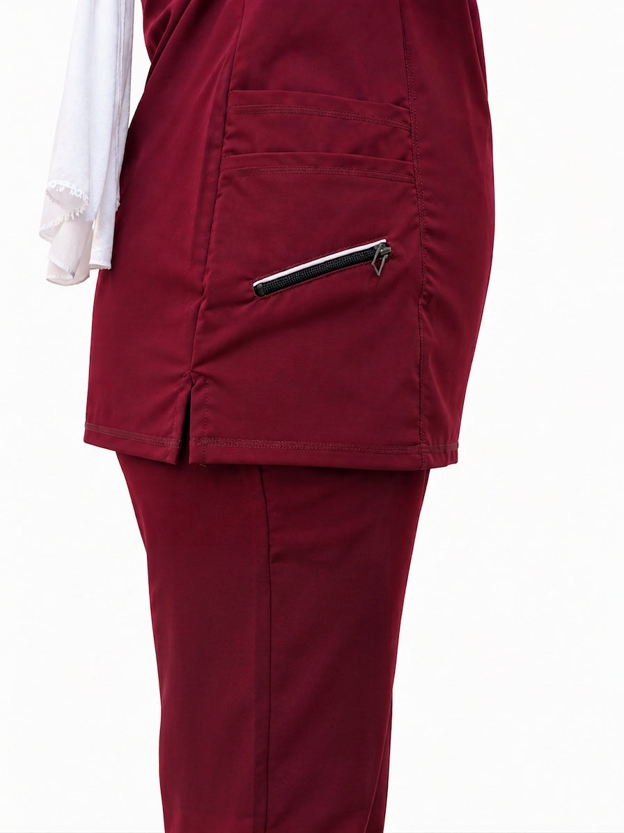 Rosaline Burgundy Female Cut
