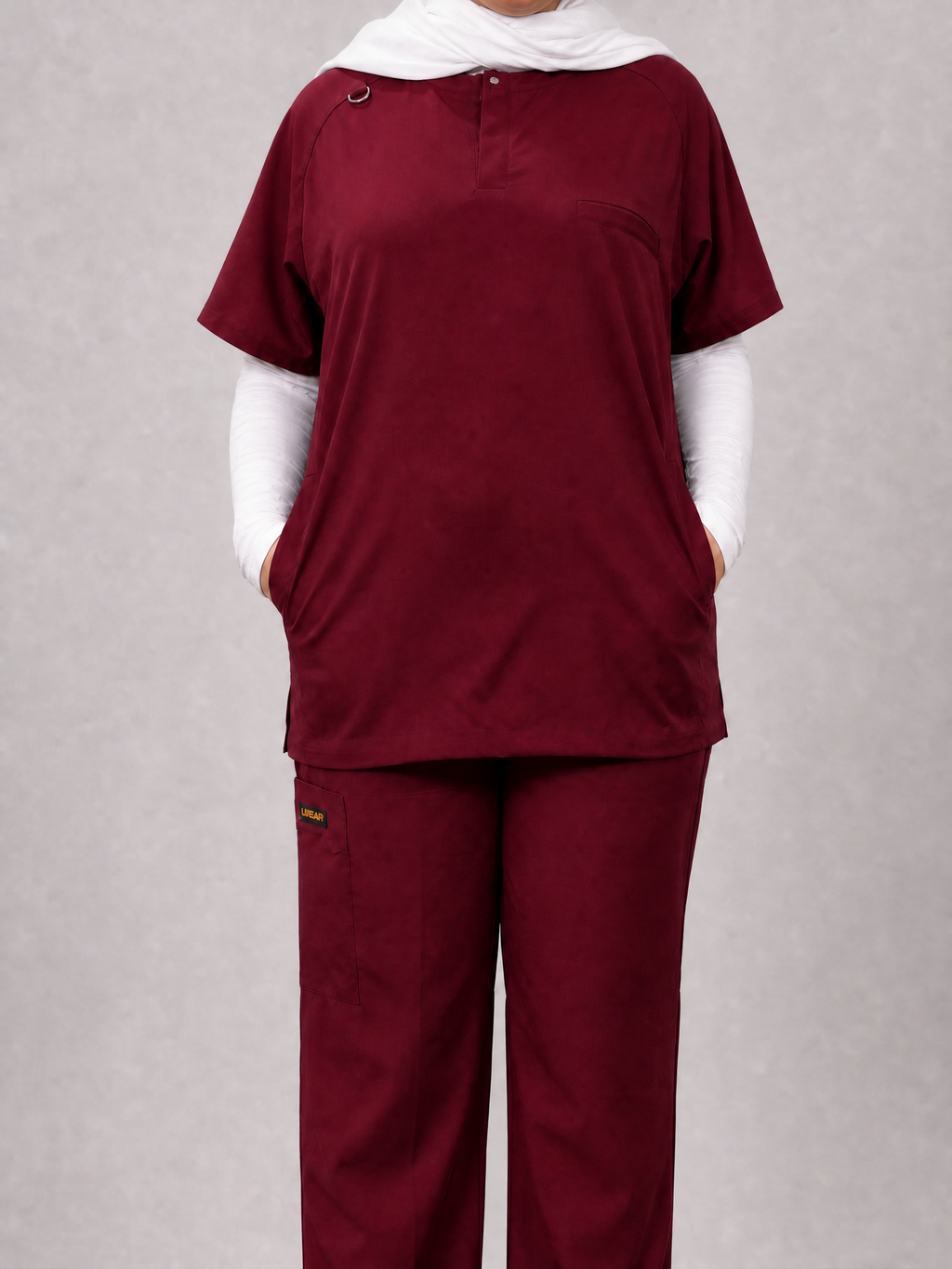 Rosaline Burgundy Half Collar