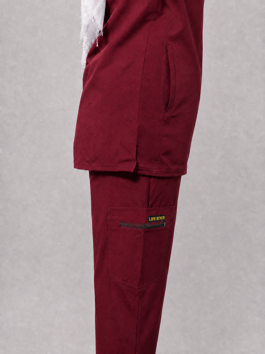 Rosaline Burgundy Half Collar