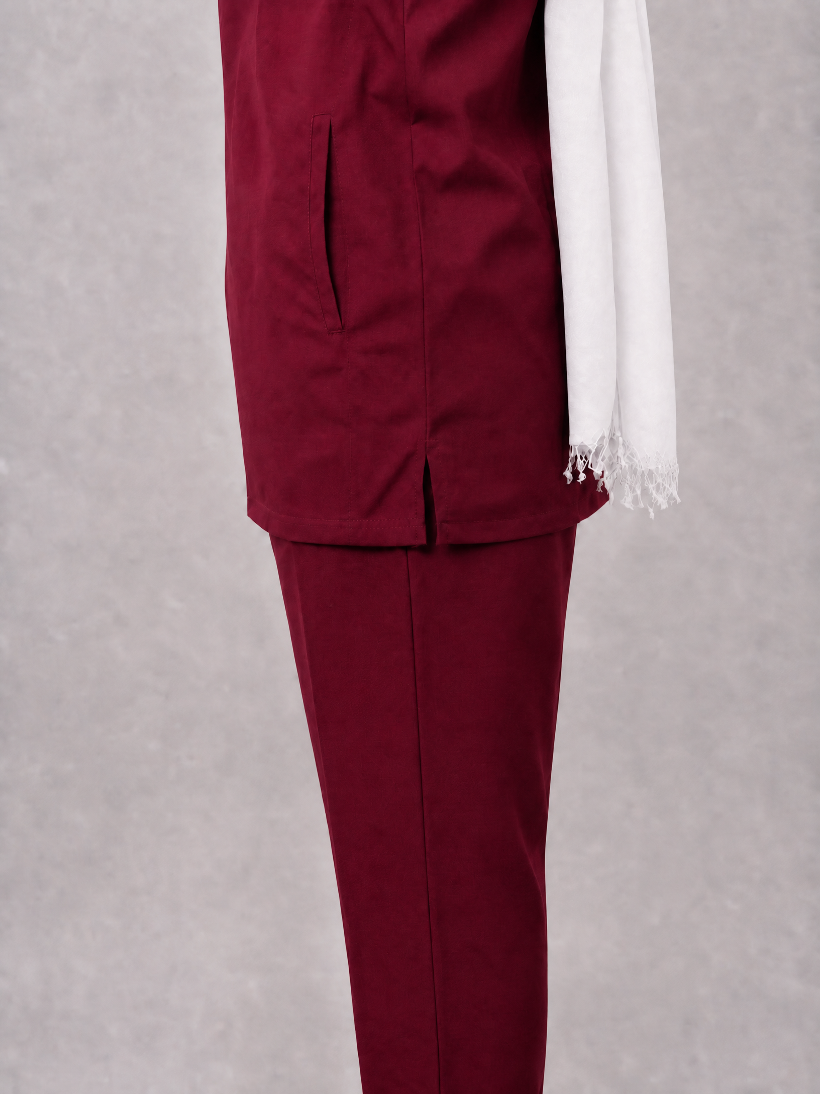 Rosaline Burgundy Half Collar