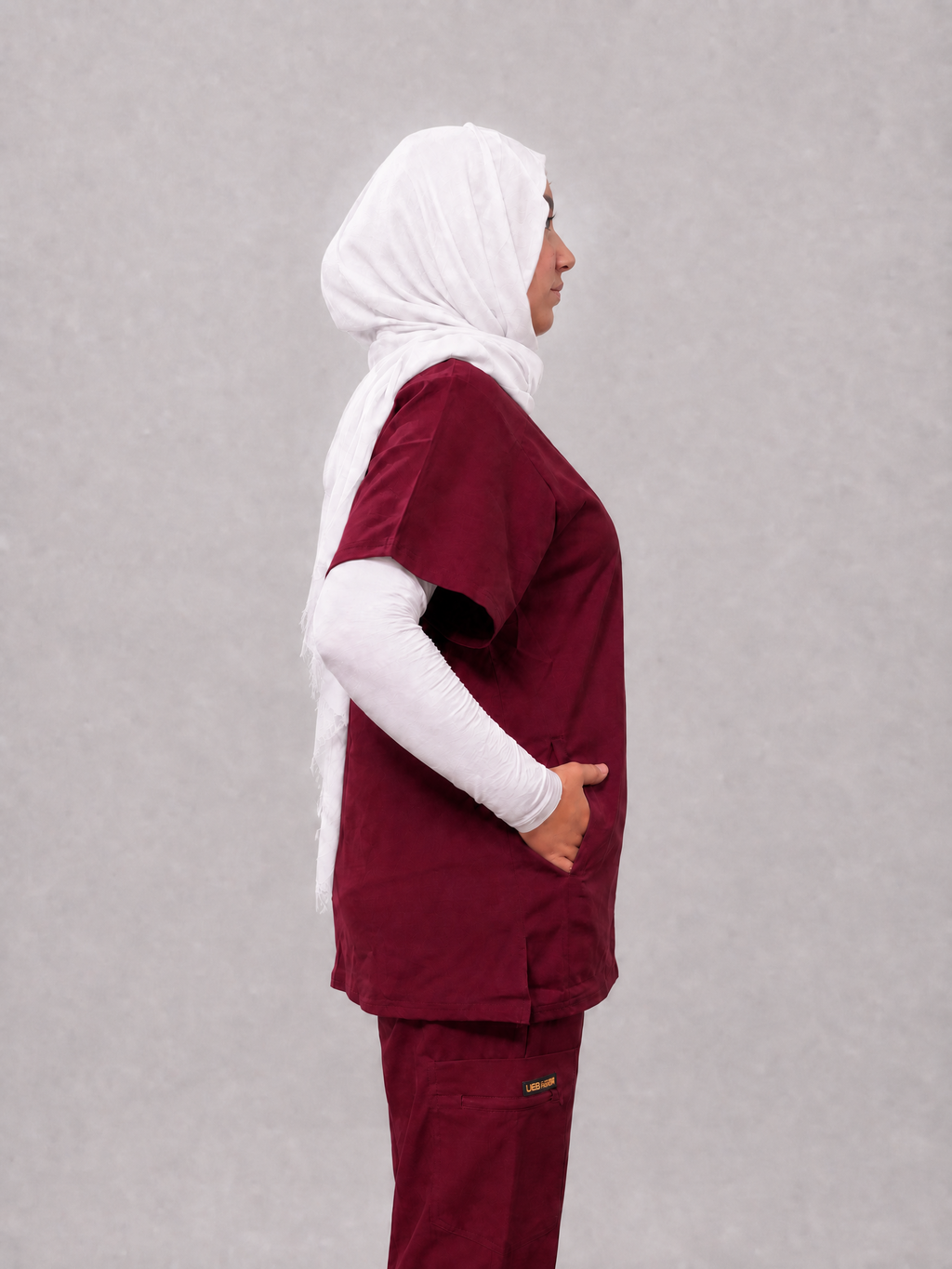 Rosaline Burgundy Half Collar