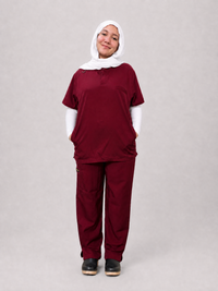 Rosaline Burgundy Half Collar