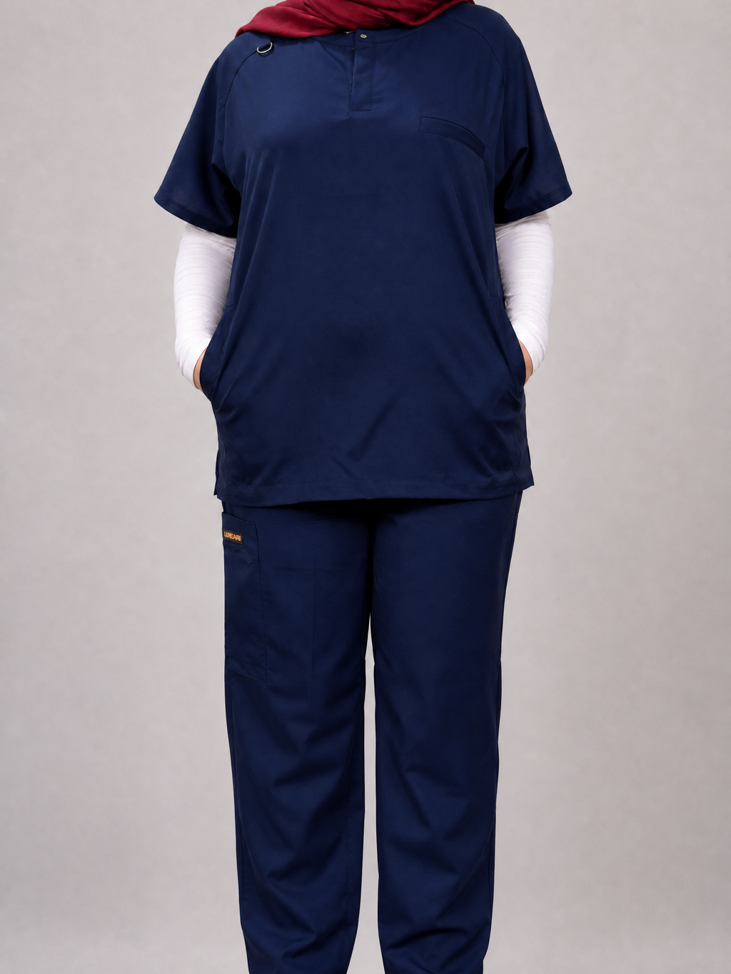 Rosaline Navy Half Collar
