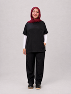 Rosaline Black Half Collar