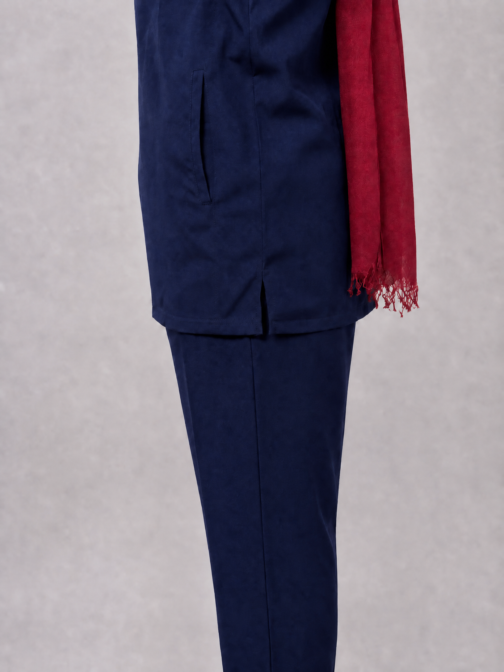 Rosaline Navy Half Collar