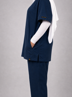 Royal V-Neck Unisex Scrub - Navy