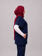 Rosaline Navy Half Collar