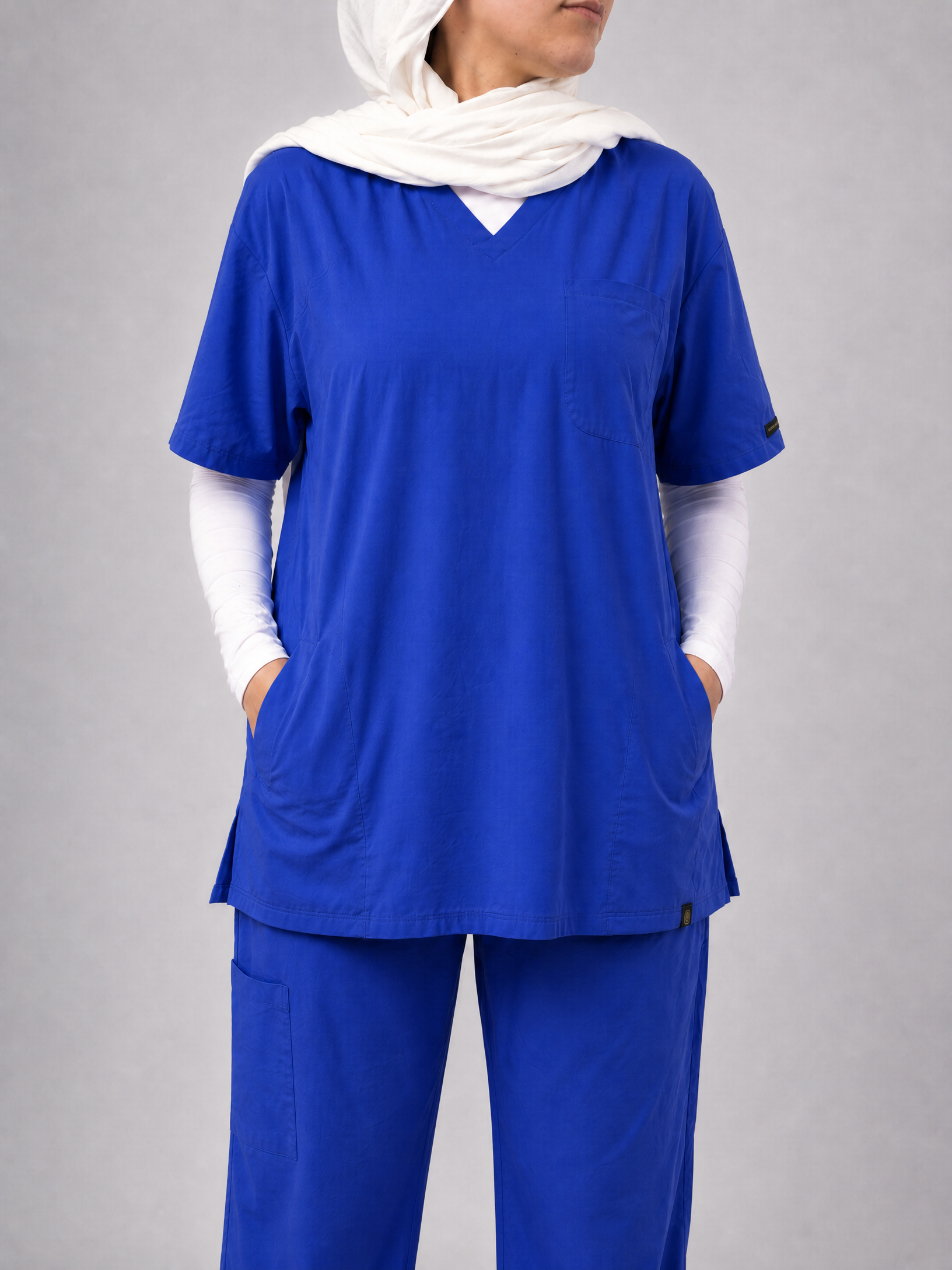 Royal V-Neck Unisex Scrub - Royal Blue