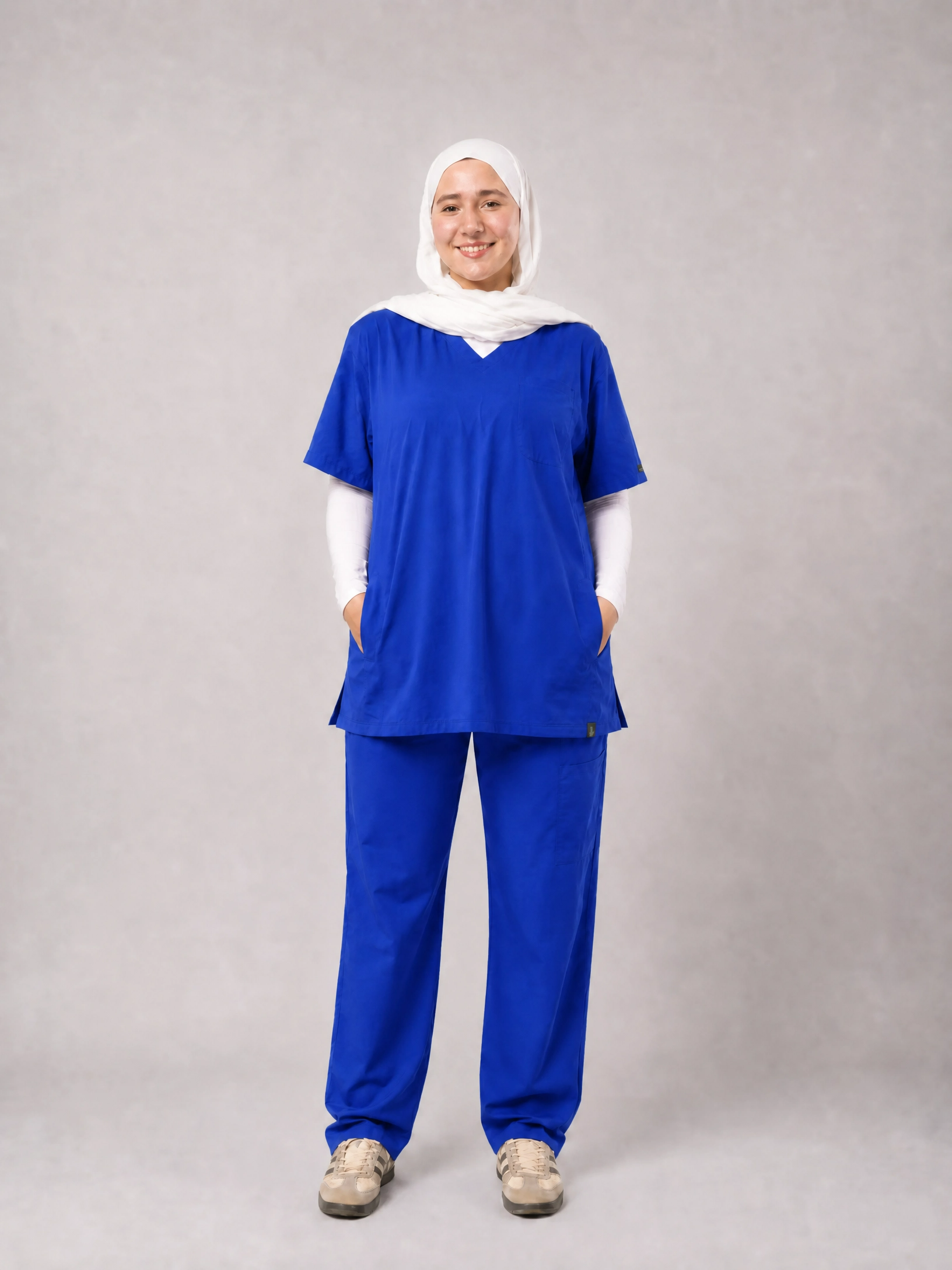 Royal V-Neck Unisex Scrub - Sky Blue
